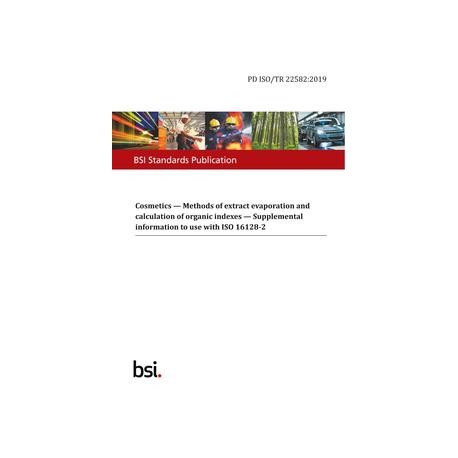 BS PD ISO/TR 22582:2019